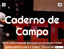 Tablet Screenshot of cadernodecampo.com